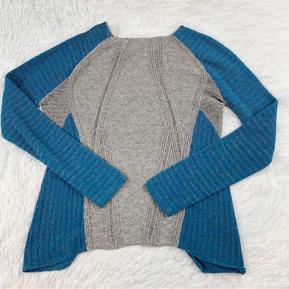 Helmut Lang Long Sleeve Color-Block Pullover Swea… - image 8